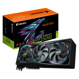 GIGABYTE AORUS GeForce RTX 5090 MASTER 32G Tarjeta Gráfica - 32GB GDDR7, 512 bits, PCI-E 5.0, 2655MHz Frecuencia Base, 3 x DP 2.1a, 1 x HDMI 2.1b, GV-N5090AORUS M-32GD Precio: 2871.50000016. SKU: B1CPWWNHYK
