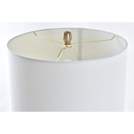 Lampara Sobremesa Moderno DKD Home Decor Dorado Blanco 41 x 80 x 41 cm Lampara Sobremesa Moderno DKD Home Decor Dorado Blanco 41 x 80 x 41 cm