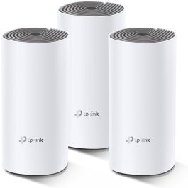 TP-Link Deco E4 Sistema WiFi Mesh AC1200 Doble Banda, Pack 3 unidades con Cobertura de 370m² y Roaming Continuo