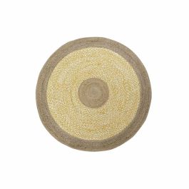 Alfombra Scandi DKD Home Decor Marron Amarillo 148 x 1 x 148 cm