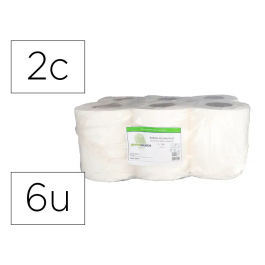 Bunzl Papel Secamanos Greensource Celulosa Blanco 2 Capas 200 mm x 100 mt Paquete 6 Unidades Precio: 28.99000038. SKU: B17ANRAW98