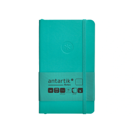 Antartik Cuaderno A6 Tapa Blanda Rayas Turquesa 100 Hojas 80 gr FSC