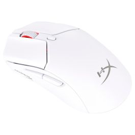 HyperX 7D389AA Ratón Gaming Inalámbrico Pulsefire Haste 2 Mini Blanco Ultraligero 60g Conexión Dual 2.4GHz/Bluetooth Sensor 26K PPP hasta 26000