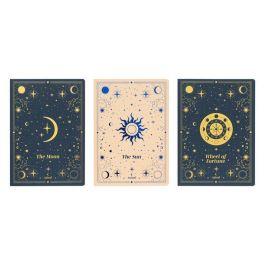 ERIK Set 3 Cuadernos A5 Astral con Diseños Variados (Líneas, Bullet y Lisas)