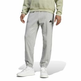 Pantalón Largo Deportivo Adidas Brand Love French Terry Gris Hombre