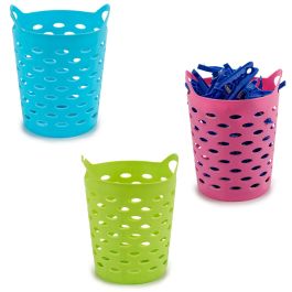 Arte Regal Cesta Plástico Redonda Multiusos 14x14x0.2 cm Surtidos Azul Naranja Rosa Amarillo