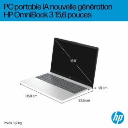 HP Omnibook 3 15-fn0018nf PC portátil Windows 11, 15.6" FHD IPS, Ryzen AI 5 340, 24 GB RAM, 512 GB SSD, AZERTY