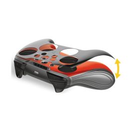 Steelplay JVASWI00065 Controlador Inalámbrico Programable para Nintendo Switch, PC, Android con 2 Fundas, Analógico, Negro/Azul/Rojo