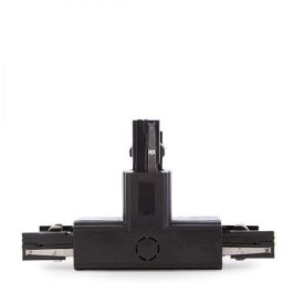 Conector T Carril Trifásico Negro Conector T Carril Trifásico Negro