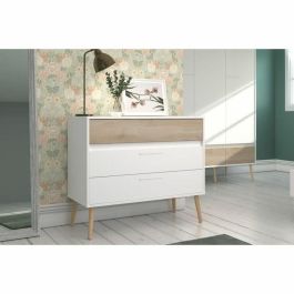 Parisot AALBORG3500CO3T Cómoda AALBORG 3 cajones Blanco Estilo escandinavo 90,8 x 40 x 77,5