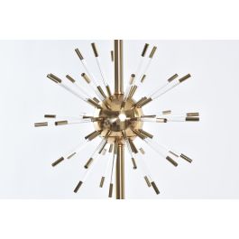 DKD Home Decor Lámpara Sobremesa Moderno Dorado Blanco Metal y Acrílico 41 x 80 x 41 cm