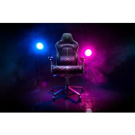 Razer Enki Silla para videojuegos de PC, Asiento acolchado, Negro/Azul, Respaldo ajustable, Reposabrazos 4D - RZ38-03720100-R3G1