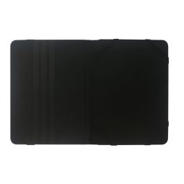 eSTUFF Funda Universal FRESNO para Tablets 9-10.1" de Cuero PU Negra, sujeción con banda de goma para fácil inserción