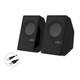 CONCEPTRONIC ALTAVOCES 2.0 6W COLOR NEGRO JACK 3.5" Y BLUETOOTH ALIMENTACION USB