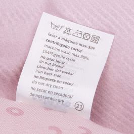 Juego de Sábanas para Cuna Colecho Rosa claro Algodón