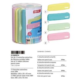 Safta Set De 12 Portatodos Estrechos Silicona Colores Surtidos 812089884