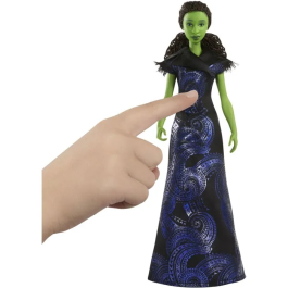 Mattel Elphaba Thropp Muñeca Musical JFM09 Wicked Cantarina Vestido Verde Piel Verde +4 Años