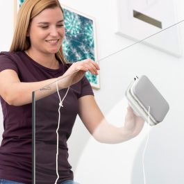 Innovagoods Limpiacristales magnético para doble acristalamiento de 20 mm, incluye imanes, 4 esponjas y 2 gomas de repuesto