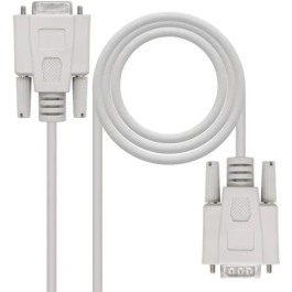 Nano Cable 10.14.0203 Cable Serie RS232 DB9 Macho - DB9 Hembra 3m Beige