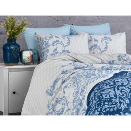 Cotton Relax ASI8683342463638 Juego de Cama Azul 220x240 cm con 2 Fundas de Almohada 60x60 cm - 100% Algodón Reforzado