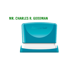 X'stamper Sello Quix Personalizable Color Verde Medidas 4x60 mm Q-05