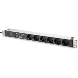 Digitus Regleta de Enchufes PDU 1U Aluminio 6x Schuko Protección Sobretensión 16A 230V Filtro de Red 2m Precio: 51.79000013. SKU: B16BPFQG8Q
