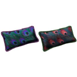DKD Home Decor Cojín Decorativo Peacock Glam, Poliéster Multicolor Verde con Cremallera, 10x30x50 cm (Pack de 4) Precio: 31.50114. SKU: B17S56QHMT