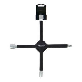 Michelin MIC3221320085301 Llave Cruzada Antideslizante 17/19/21mm y 1/2 Cuadrado - para Ruedas de Coche