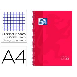 Oxford Cuaderno Classic Europeanbook 1 Write&Erase 80H A4+ 5x5 mm Microperforado T-Extradura Pack 5 Ud Rojo Precio: 27.2249995281. SKU: B1F8MSNNPH