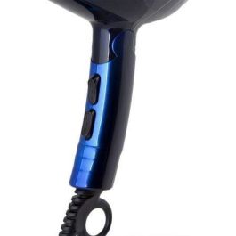 Orbegozo SE-2085 Secador de Pelo Profesional Plegable 2200W Motor AC, 3 Temperaturas, 2 Velocidades, Concentradores, Difusor Negro y Azul