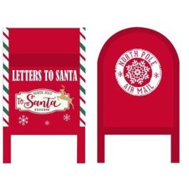 DKD Home Decor Buzon Navidad Tradicional Rojo Blanco 24 x 52 x 29 cm