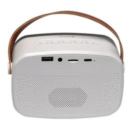 Denver BTM-610 Altavoz Bluetooth 100W con Micrófono, Luz LED, Ranura MicroSD/USB, Batería 1200mAh
