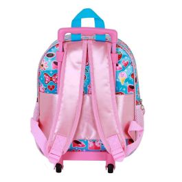 Mochila 3D con Ruedas Pequeña Happiness Disney Minnie Mouse Azul