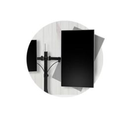 Kensington Brazo Doble Monitor SmartFit Ergo Extensible K55409WW, Soporte para 2 Pantallas hasta 34", 8 kg, Ajuste Ergonómico, Negro