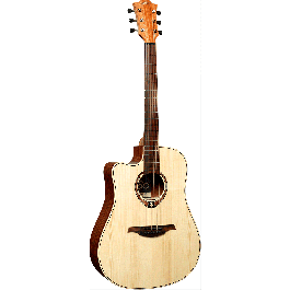 LAG Guitarra Electro-Acustica Dreadnought Cutaway Natural Zurdos Tapa Abeto Engelmann Macizo Precio: 388.311264. SKU: B17SRBG8TM