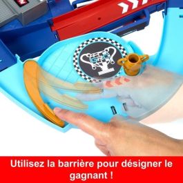 Mattel HXJ32 Cars Pista de Salto Copa Mundial de Pilotos - Circuito Rayo McQueen y Francesco Bernoulli para niños +4 años