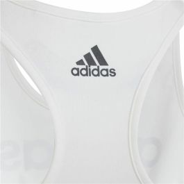 Camiseta de Tirantes Infantil Adidas Linear Blanco
