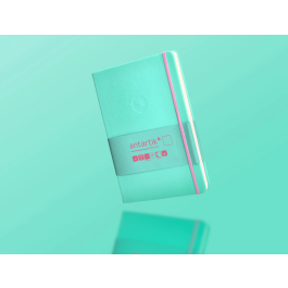 Antartik Cuaderno A5 Tapa Dura Hojas Lisas Rosa y Turquesa, 100 Hojas 80 gr FSC Colección Antartik Notes