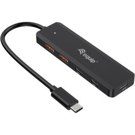 EQUIP Hub USB-C 4 Puertos 3.2 Gen 2 (10Gbps) 2xUSB-C 2xUSB-A Negro Precio: 37.6899996. SKU: B1KCTSJDV8