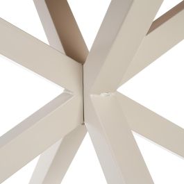 Mesa Comedor Natural-Blanco Dm-Metal 160 X 90 X 76 cm