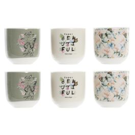 DKD Home Decor Set de 6 Tazas de Porcelana y New Bone Estilo Shabby Rosa Beige 14 x 6.5 x 20.5 cm Precio: 7.69000012. SKU: B15DJ42KW4