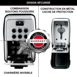 Masterlock 5423eurd Caja de Teclas Mural con Botones para Compartir Llaves de Forma Segura