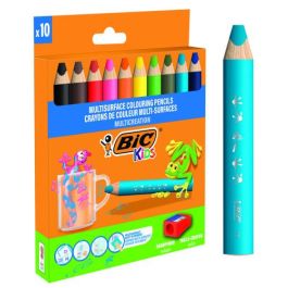 BIC Estuche Lápices Multisúperficie 515276 Blister 10uds Triangular 3 en 1 para Colorear de Cera Acuarelable Incluye Sacapuntas Precio: 29.49999965. SKU: B14A2CH78B