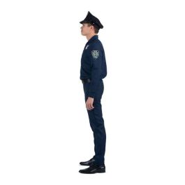 Disfraz policía gorra, camisa, pantalón y cinturón con pistolera talla XXL Disfraz policía gorra, camisa, pantalón y cinturón con pistolera talla XXL