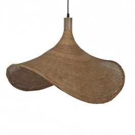 DKD Home Decor Lámpara de Techo Urban de Ratán Marrón Claro con Pantalla Tipo Sombrero, 60x60x30 cm Precio: 60.5899998. SKU: B1CMP9Y2EJ