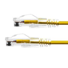 ProXtend Cable Ethernet CAT6 U/UTP CU Ultra Slim 3.6mm LSZH 5m Amarillo, Conectores Chapados en Oro 50µ" y Soporte PoE++