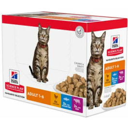 Hill's Science Plan Feline Adult Pollo, Ternera y Pescado Azul Multipack bolsitas 12x85 gr Precio: 20.5000004. SKU: B18TR5TX9V