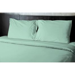 Home Linge Passion HP72083 - Juego de 2 fundas de almohada de microfibra de 82g - 50 x 70 cm - Verde agua