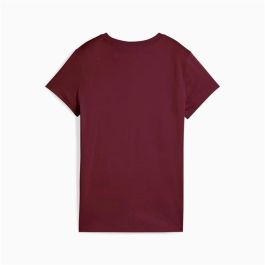 Camiseta de Manga Corta Mujer Puma Essentials Small Rojo Oscuro L