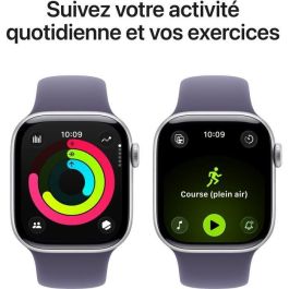 Apple Watch S11 Aluminio 42mm Plata (Correa deportiva Púrpura Neblina) S/M, GPS, OLED Retina, 64GB